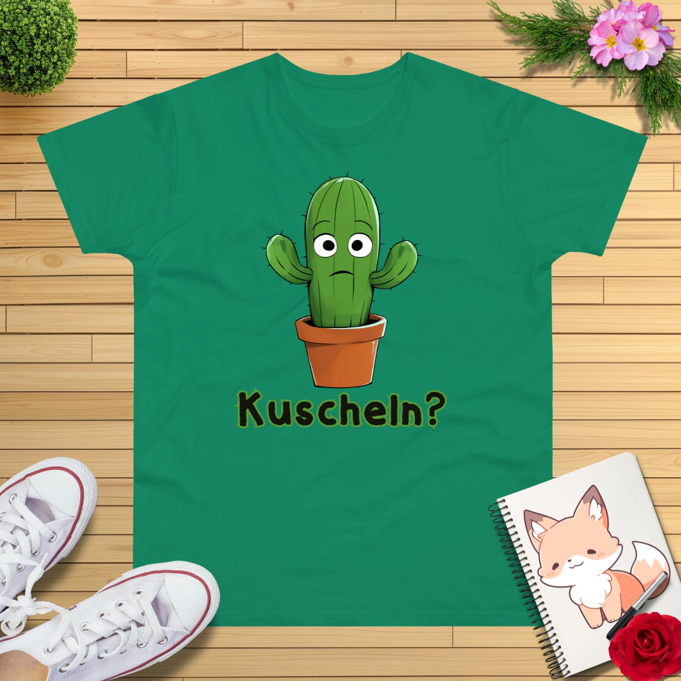 Kuschel Kaktus T-Shirt