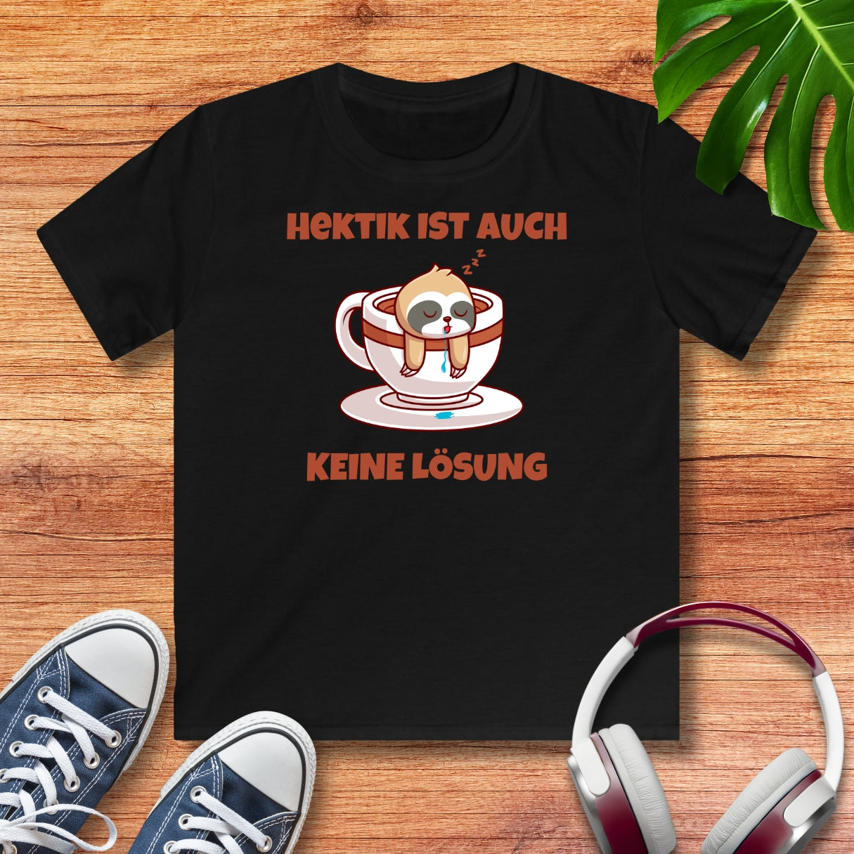 Keine Hektik Faultier Kinder T-Shirt