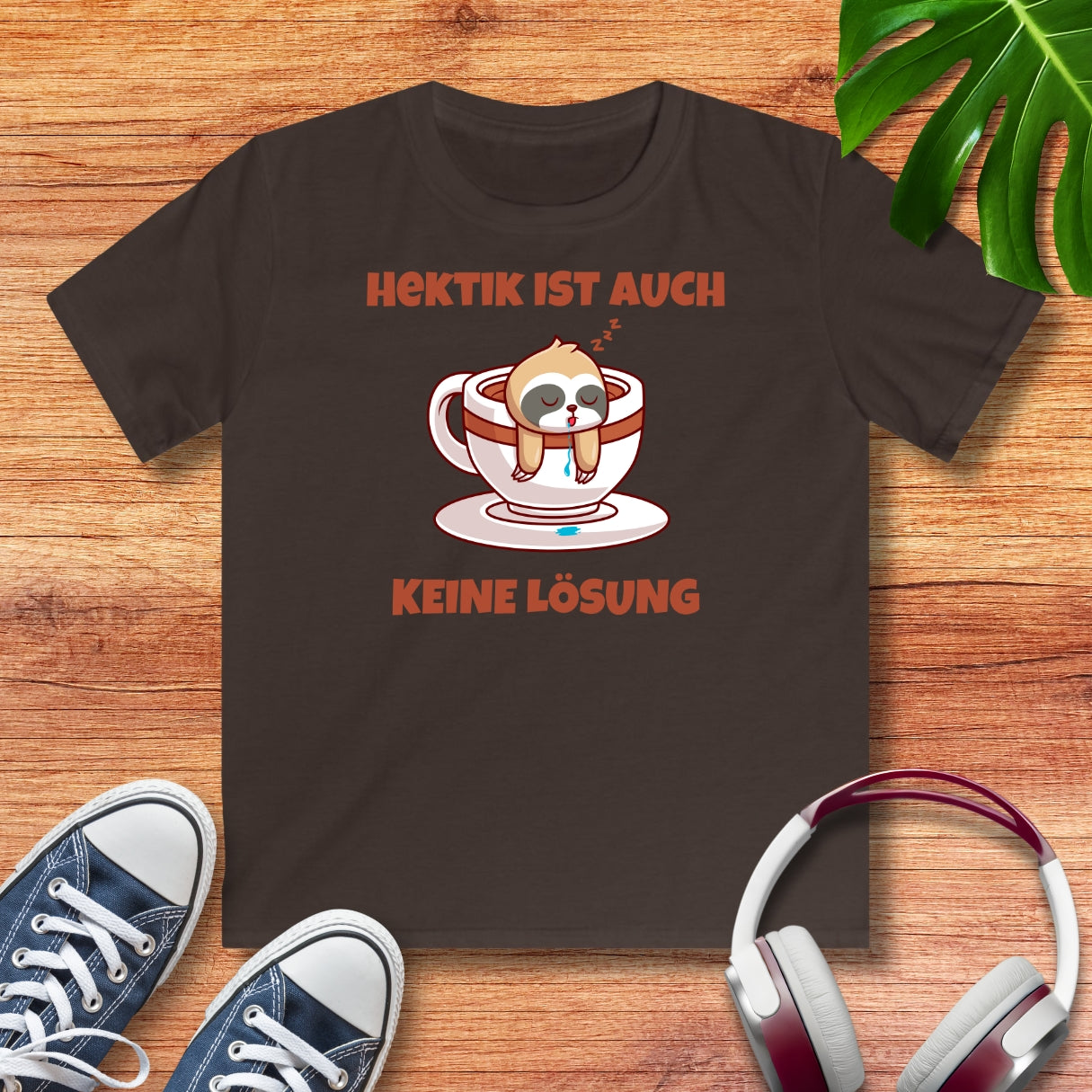 Keine Hektik Faultier Kinder T-Shirt