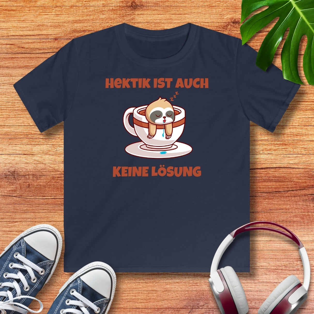 Keine Hektik Faultier Kinder T-Shirt