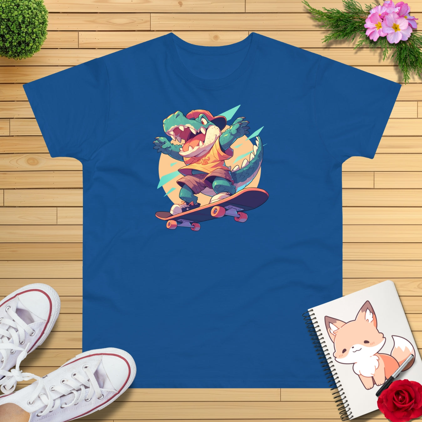 Skateboard Krokodil yay T-Shirt