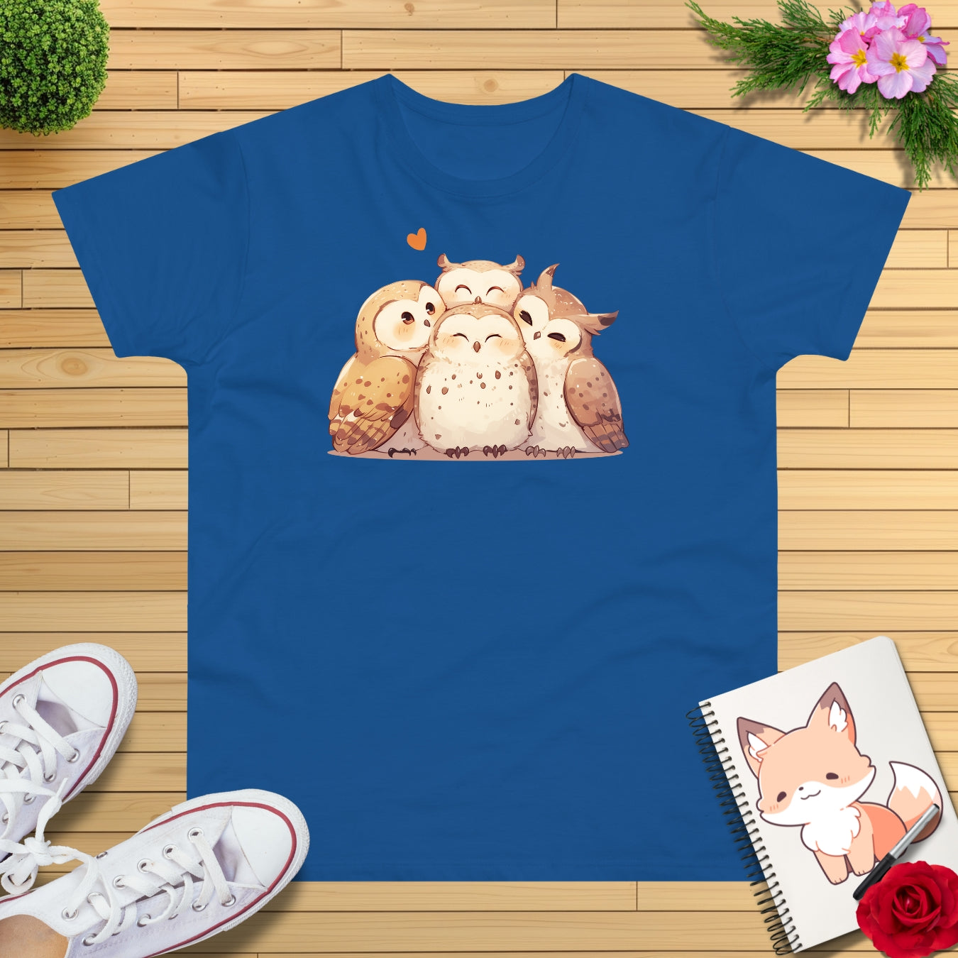 Kuschel Eulen T-Shirt