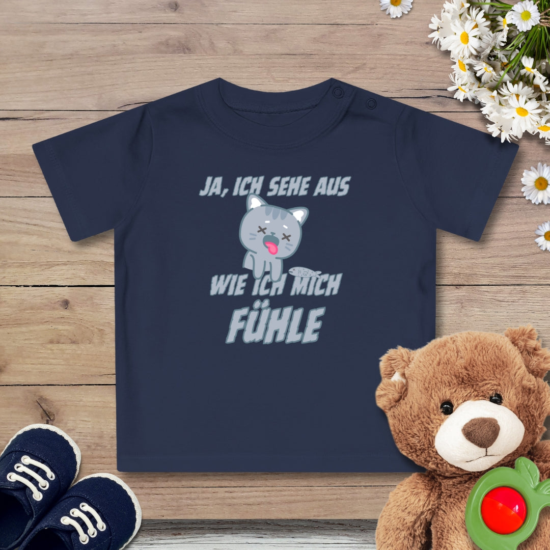 Kranke Katze Baby T-Shirt