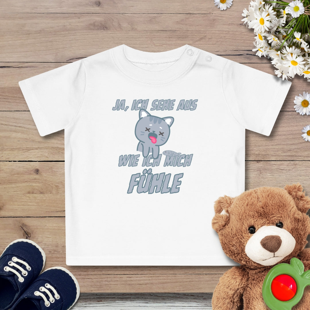 Kranke Katze Baby T-Shirt