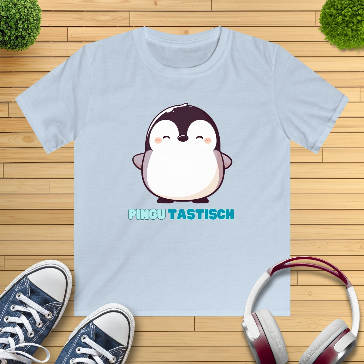 Happy Pinguin Kinder T-Shirt