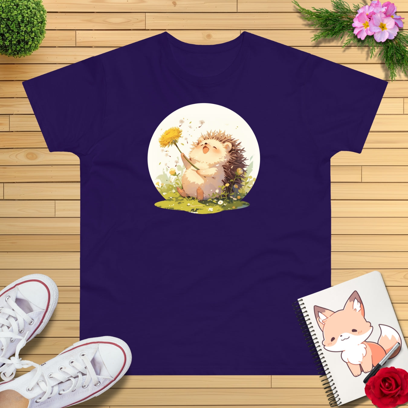 Igel mit Löwenzahn T-Shirt