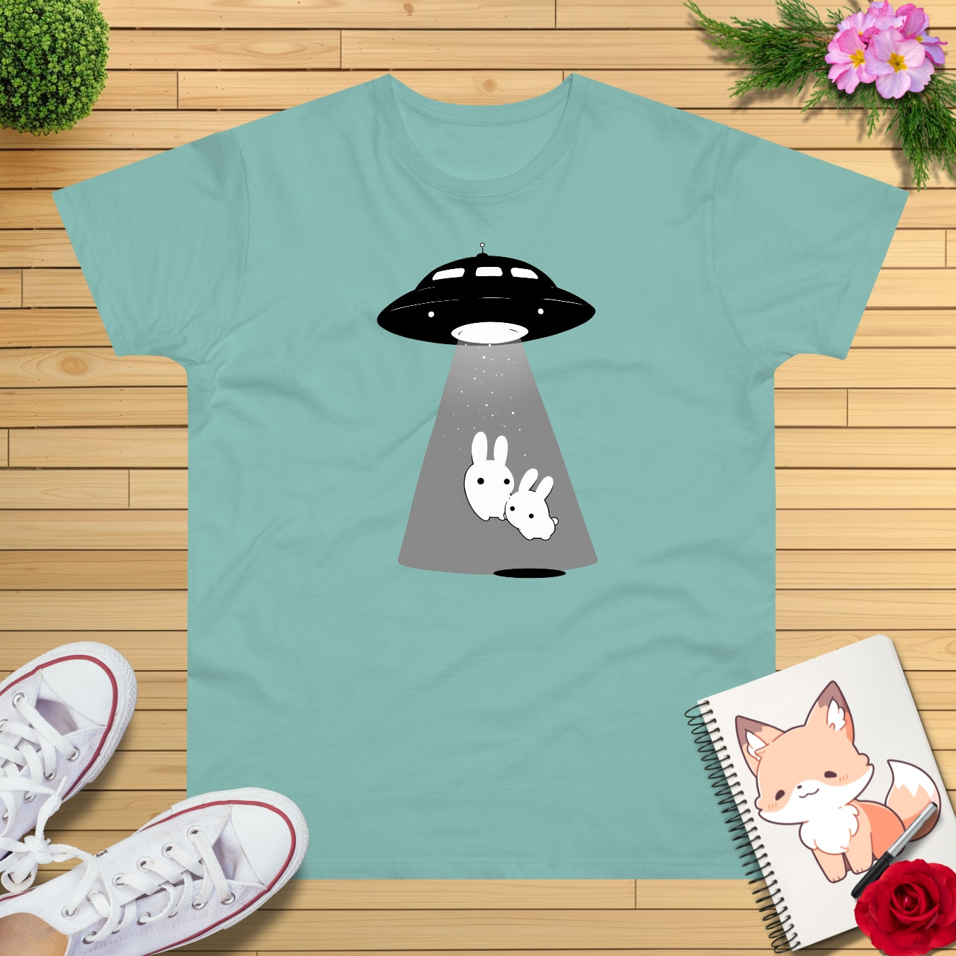 Kawaii Ufo Hasen T-Shirt