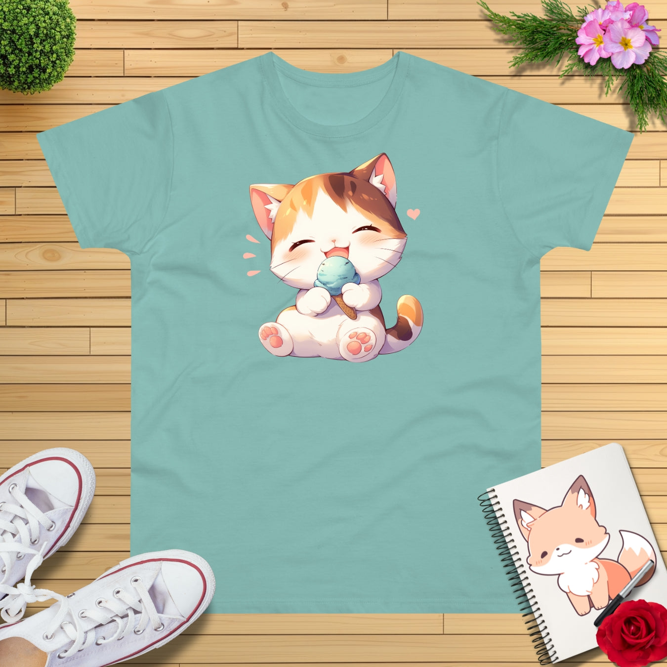 Waffeleis Katze T-Shirt