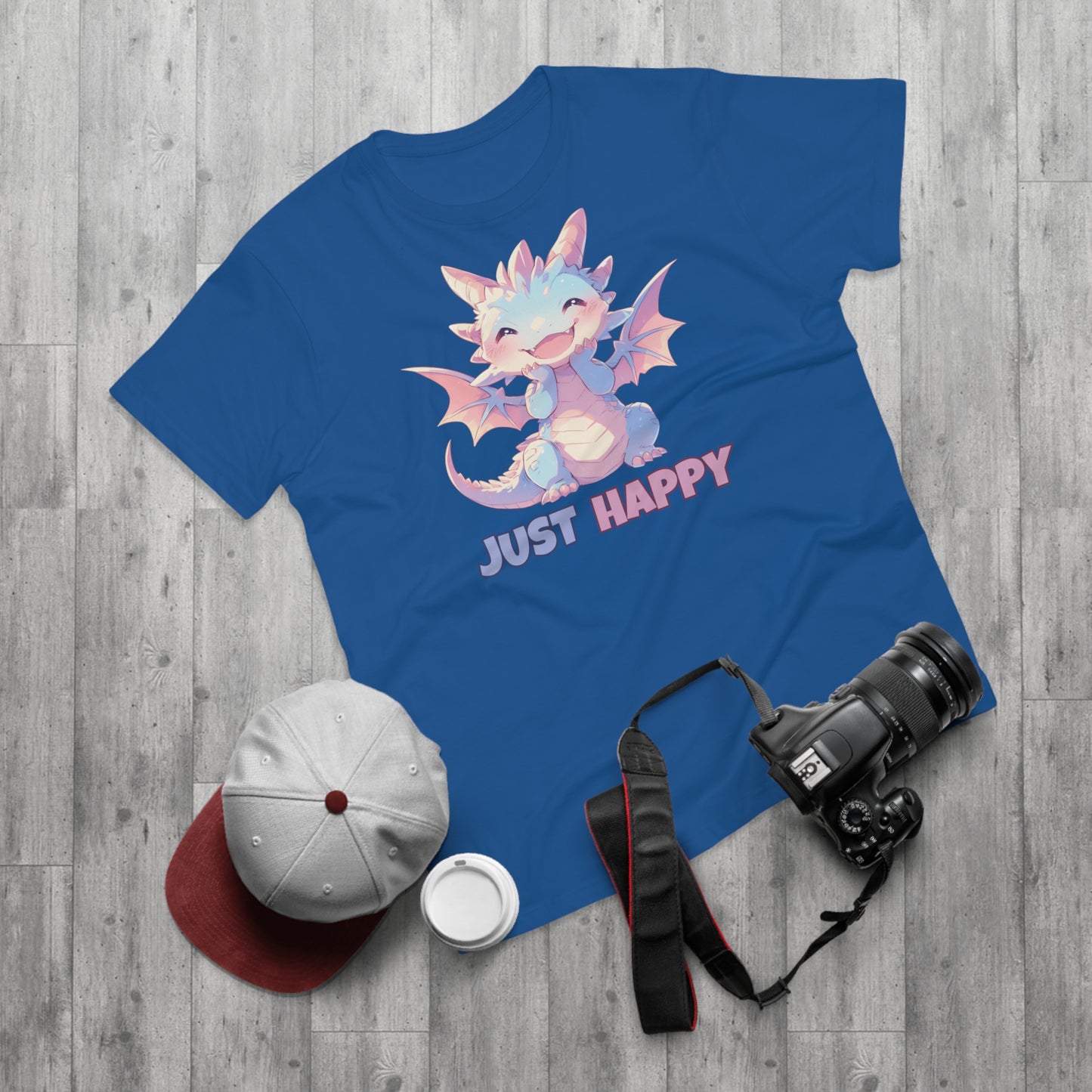 Just Happy Kawaii Drache T-Shirt