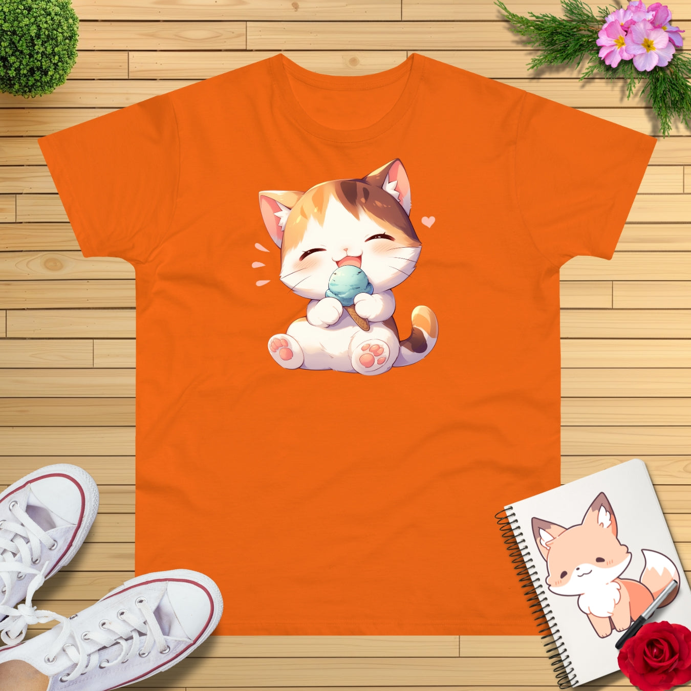Waffeleis Katze T-Shirt