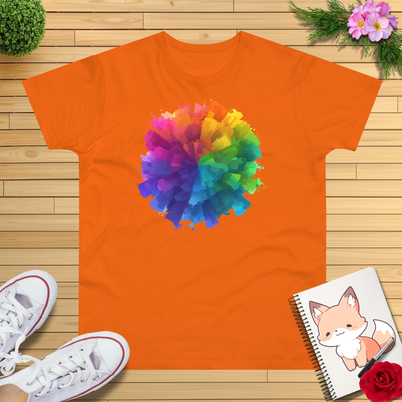Farb splash Grafik-T-Shirt