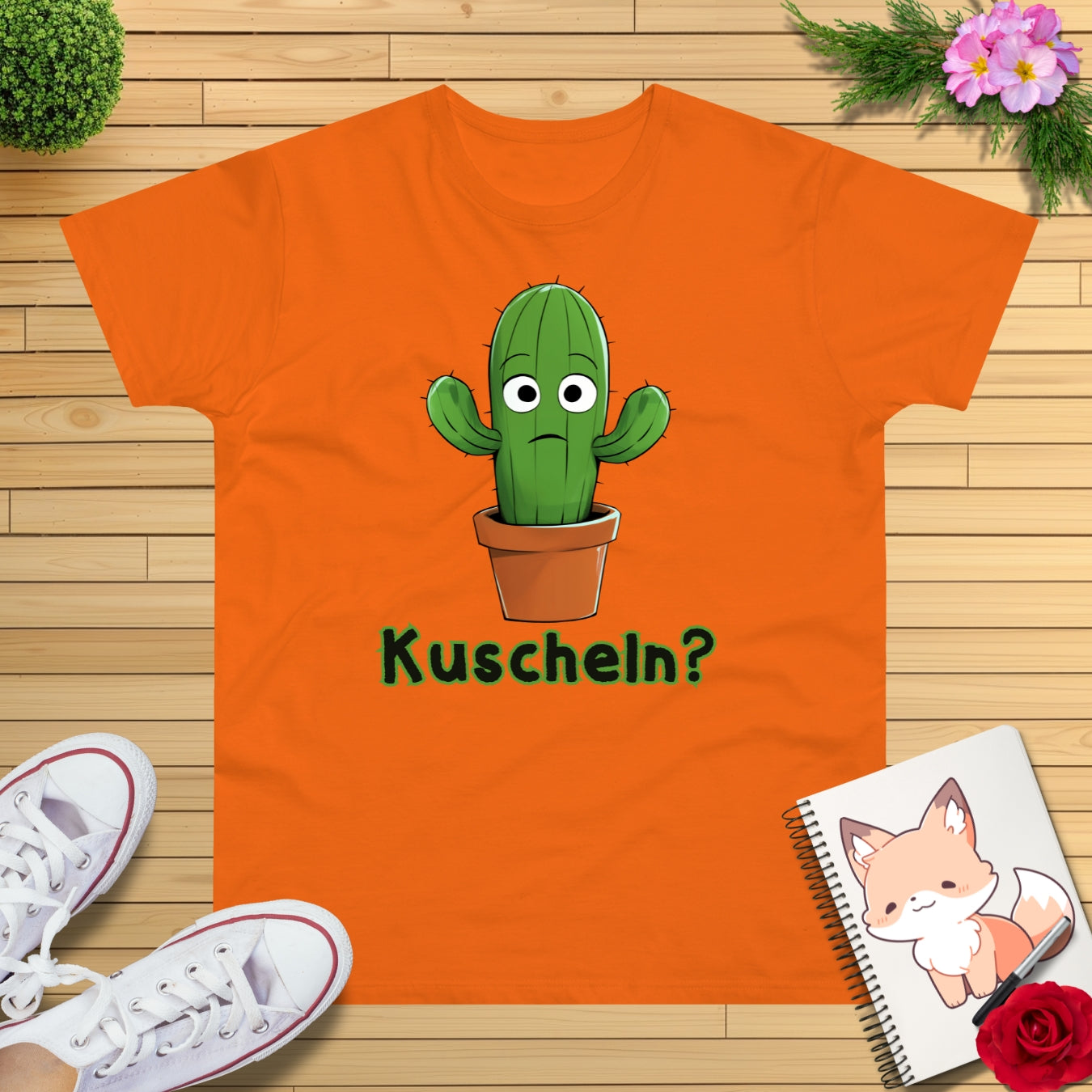 Kuschel Kaktus T-Shirt