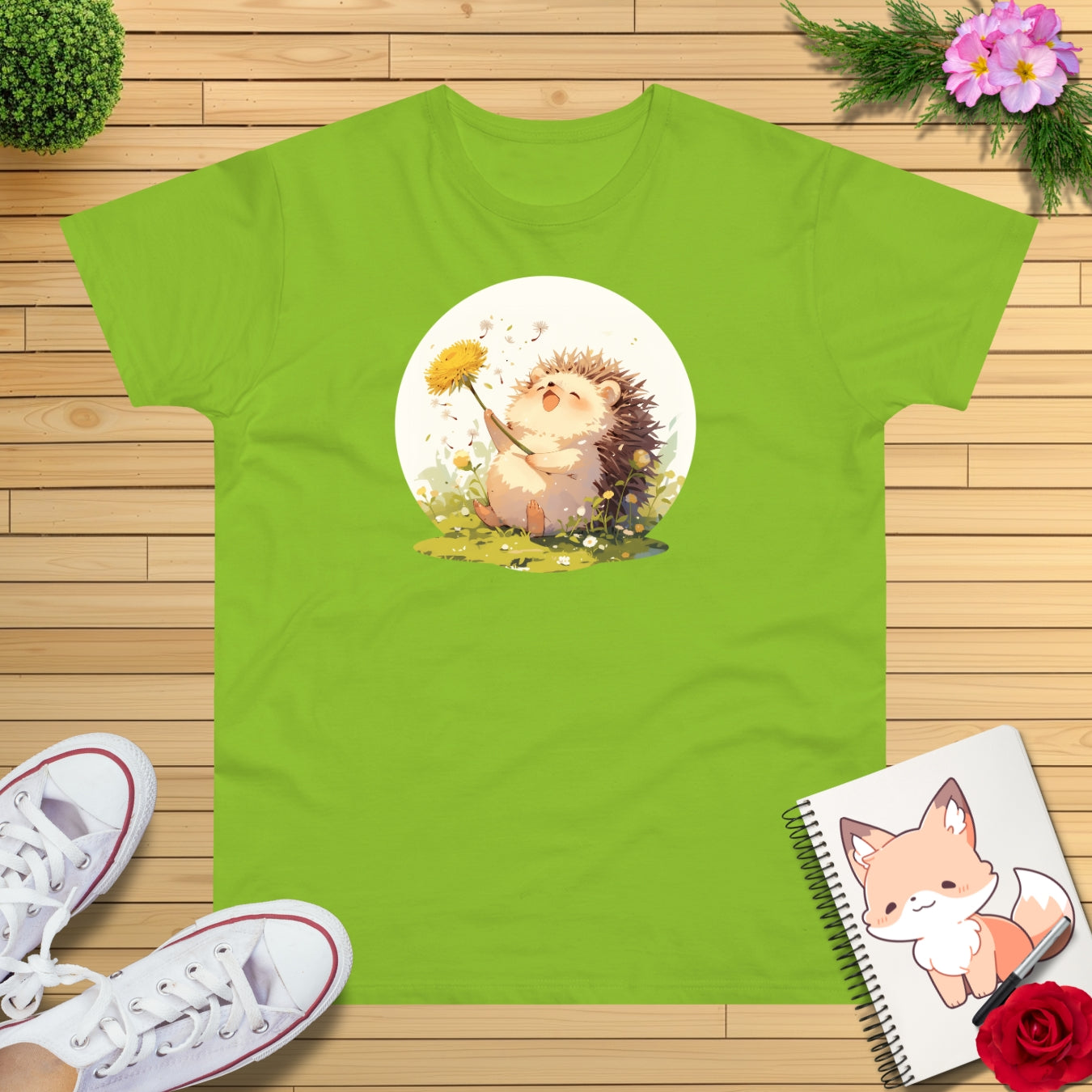 Igel mit Löwenzahn T-Shirt