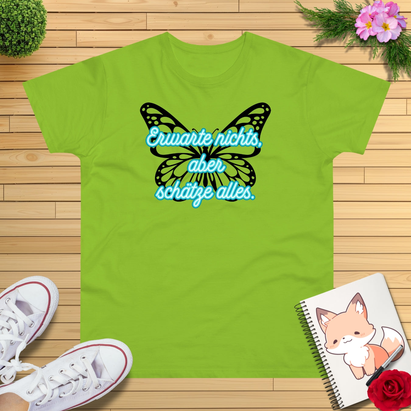 Schmetterling blau T-Shirt