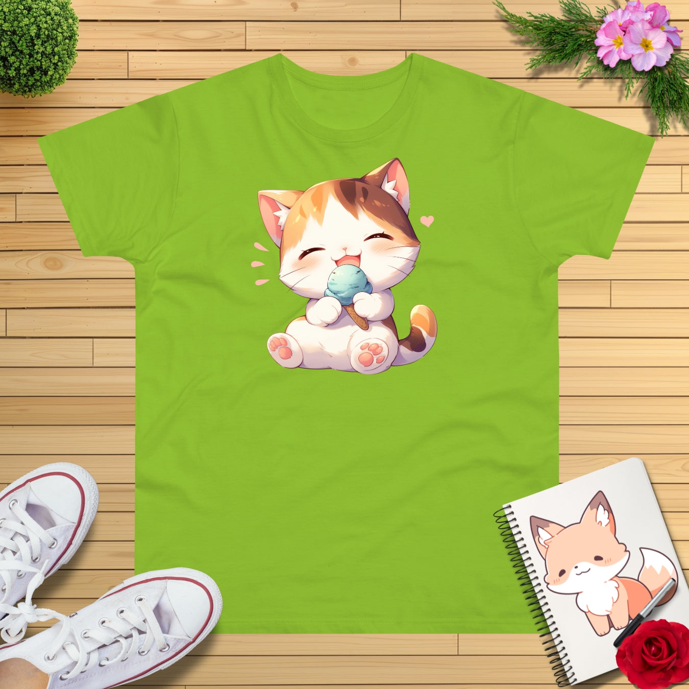 Waffeleis Katze T-Shirt