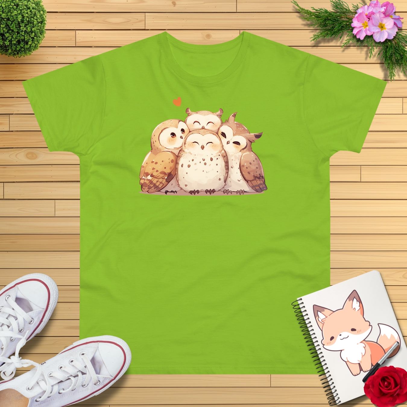 Kuschel Eulen T-Shirt