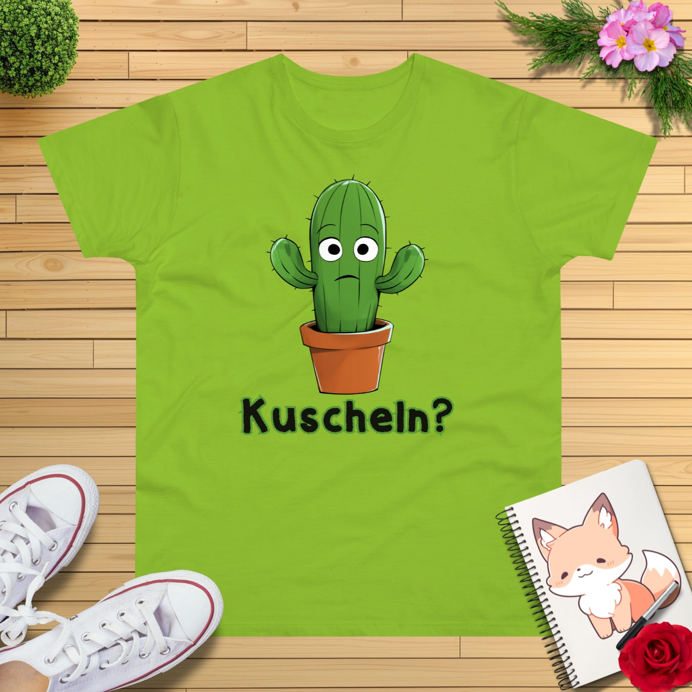 Kuschel Kaktus T-Shirt