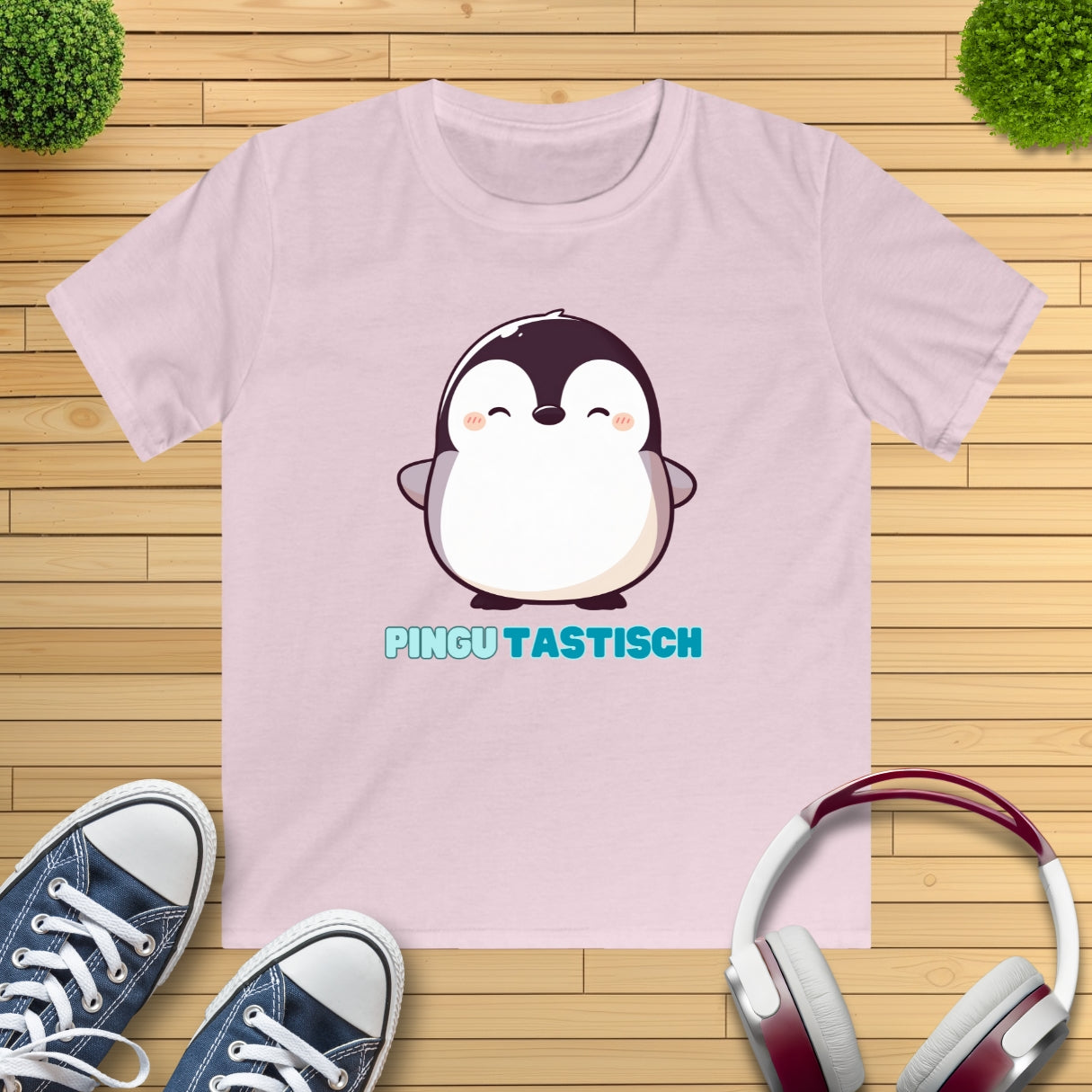 Happy Pinguin Kinder T-Shirt