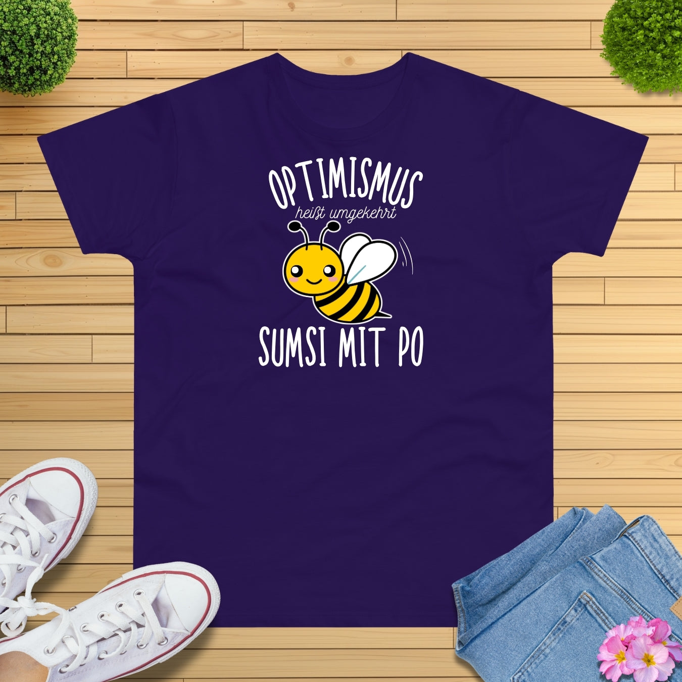Optimismus Bienen T-Shirt
