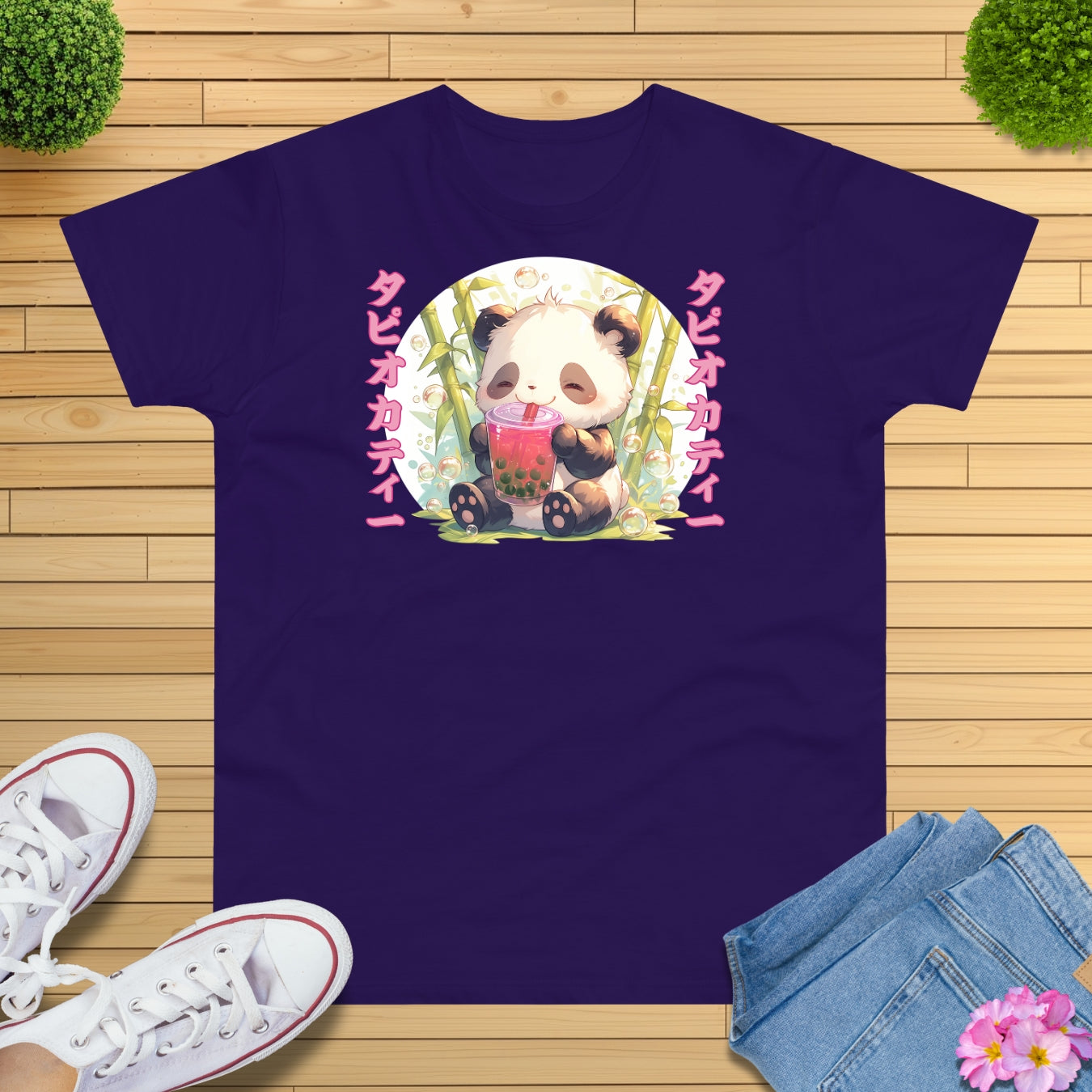 Bubble Tea Time Panda T-Shirt