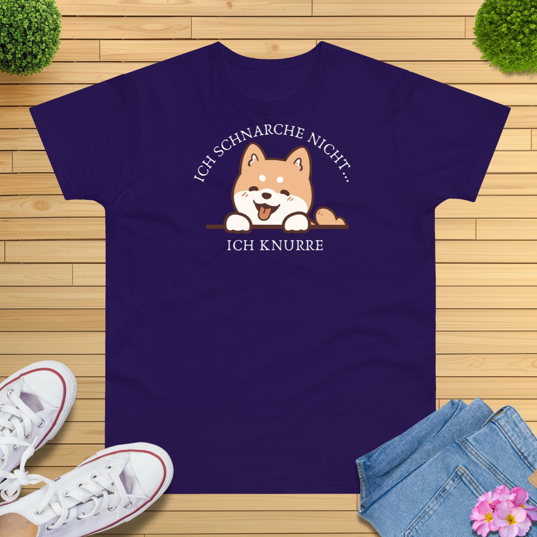 Ich schnarche nicht Hund T-Shirt