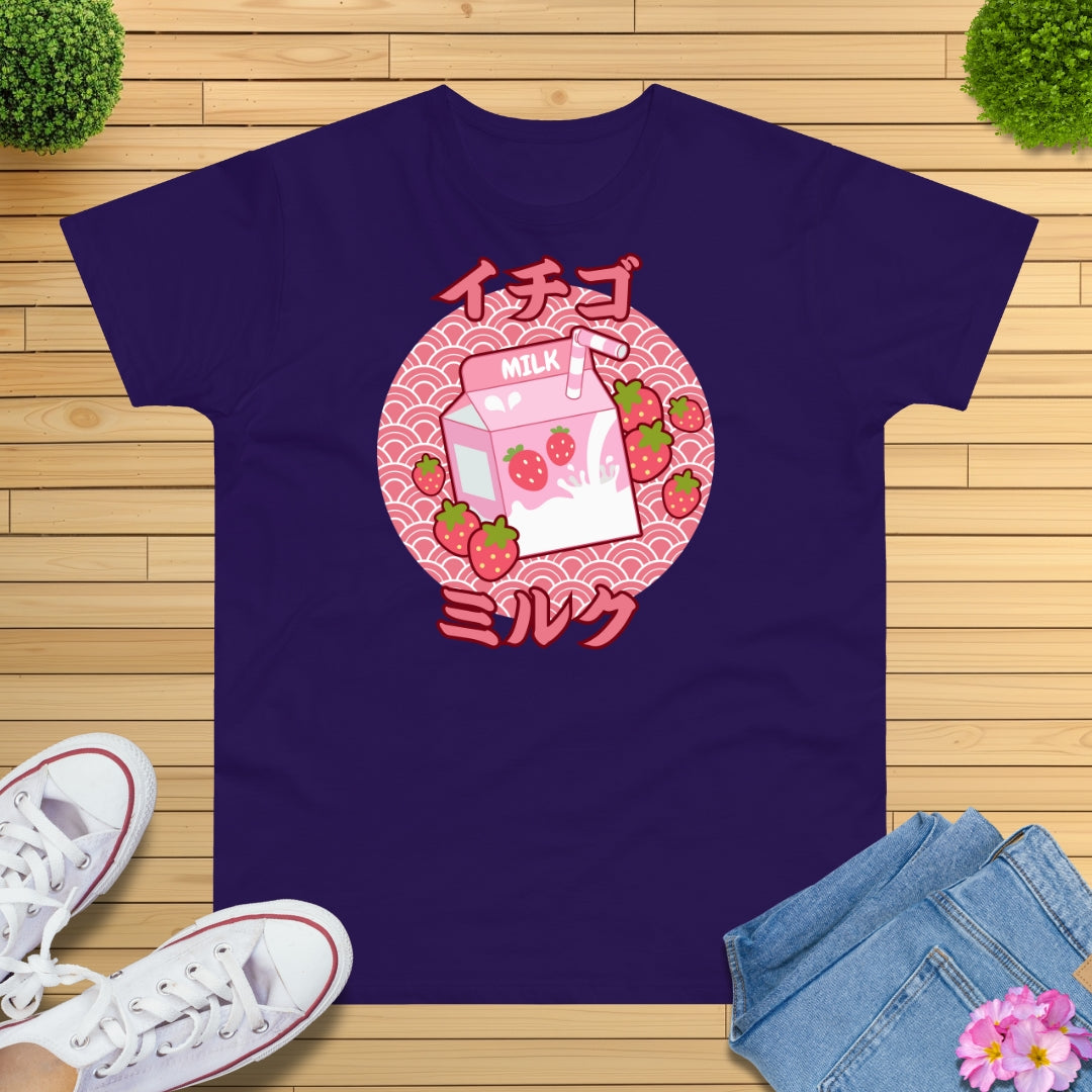 Pastell Erdbeermilch T-Shirt