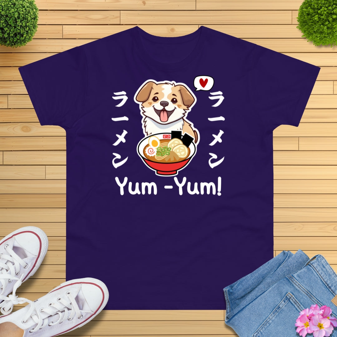 Kawaii Ramen Hund T-Shirt