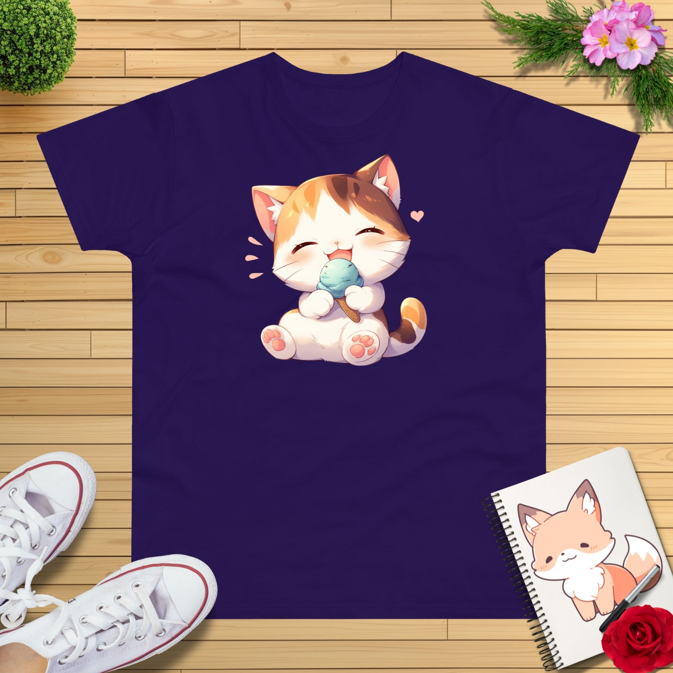 Waffeleis Katze T-Shirt
