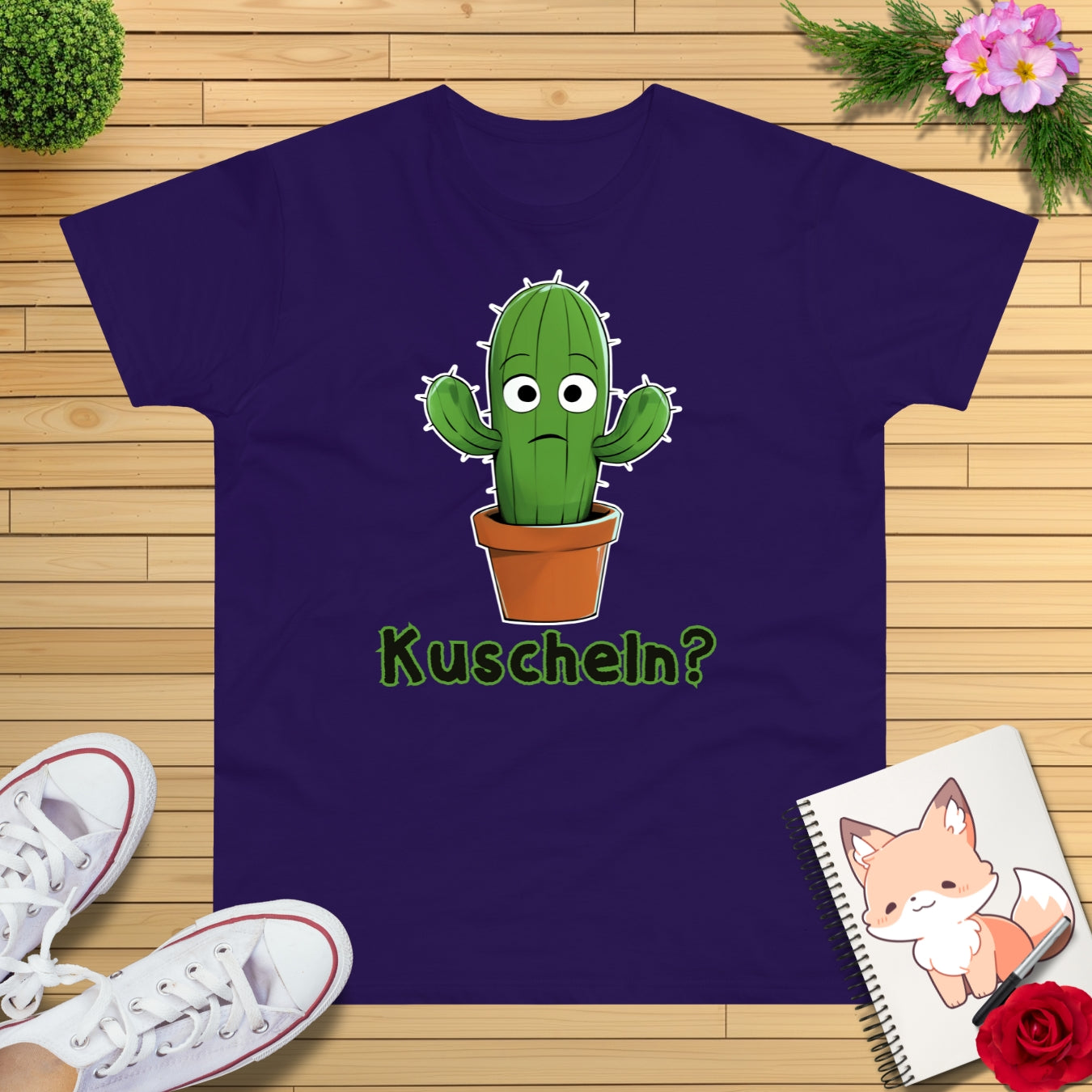 Kuschel Kaktus T-Shirt