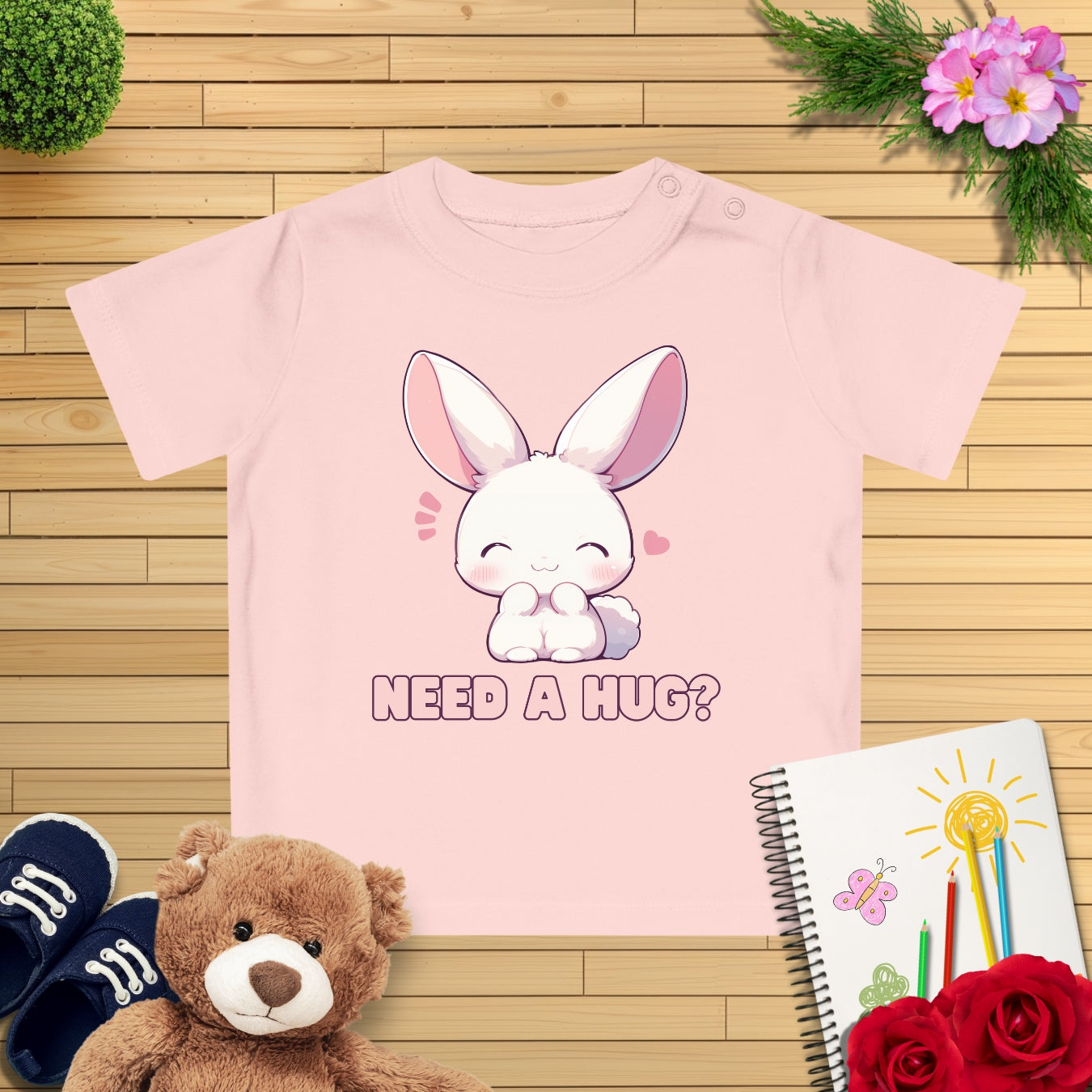 Kawaii Häschen Baby T-Shirt