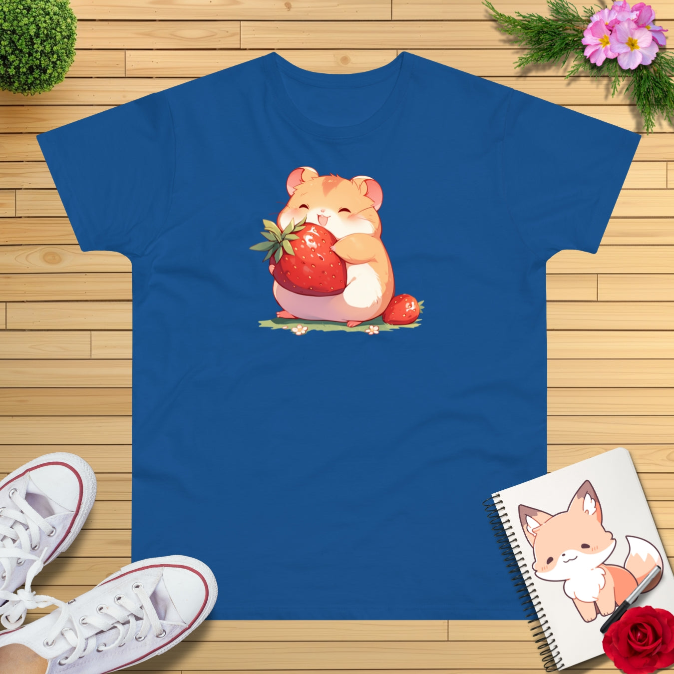 Happy Erdbeeren Hamster T-Shirt