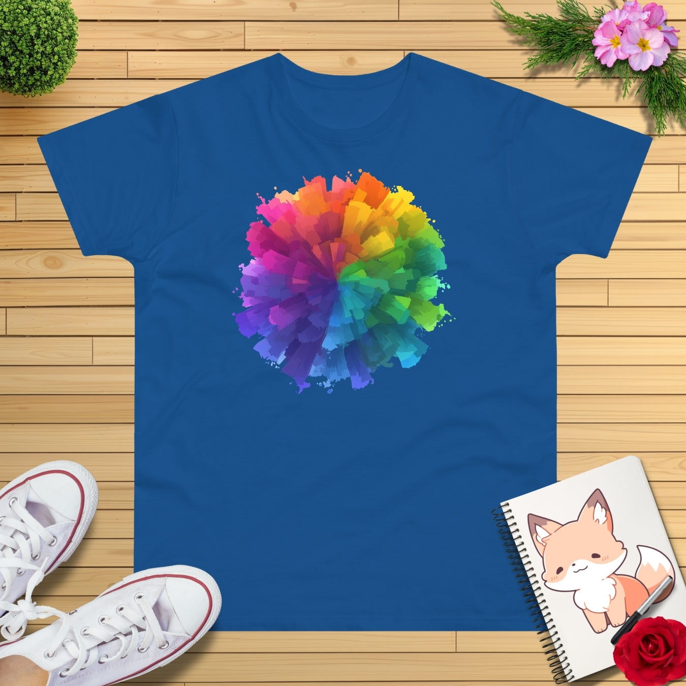 Farb splash Grafik-T-Shirt