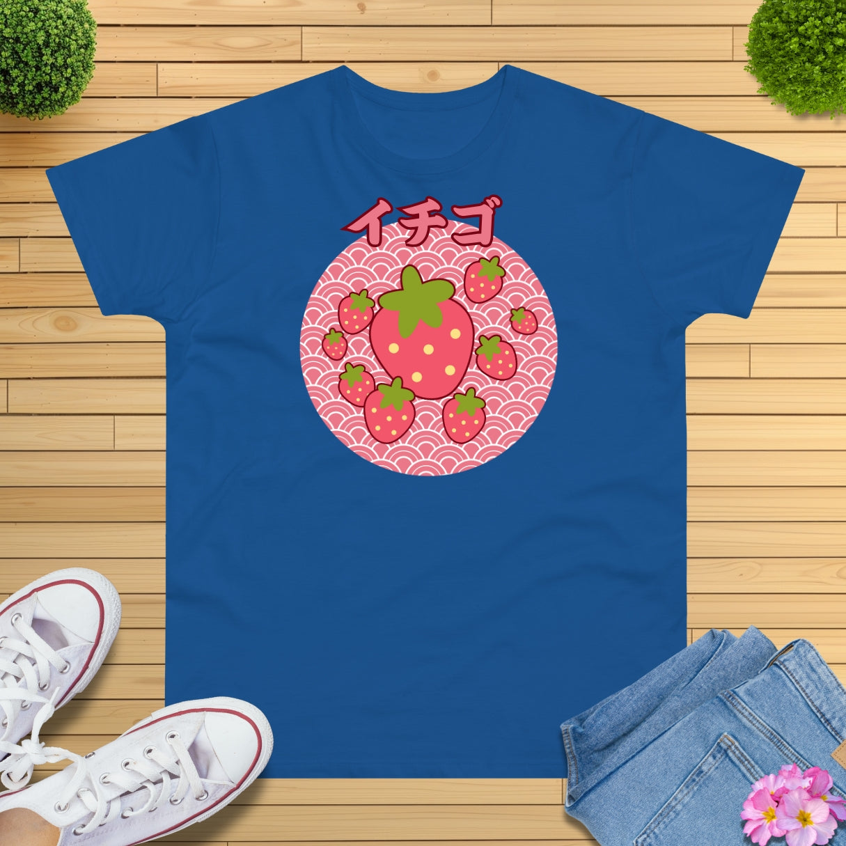 Pastell Erdbeeren T-Shirt