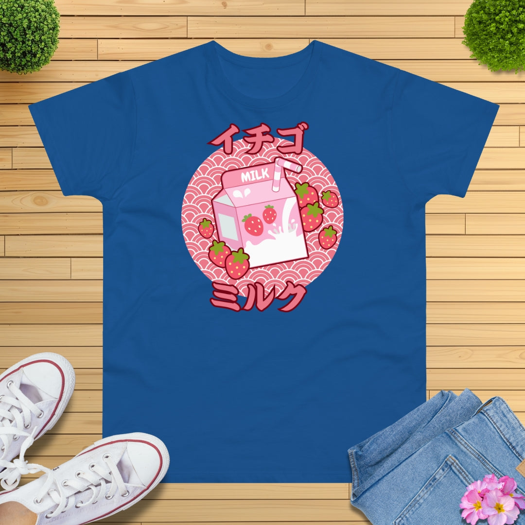 Pastell Erdbeermilch T-Shirt