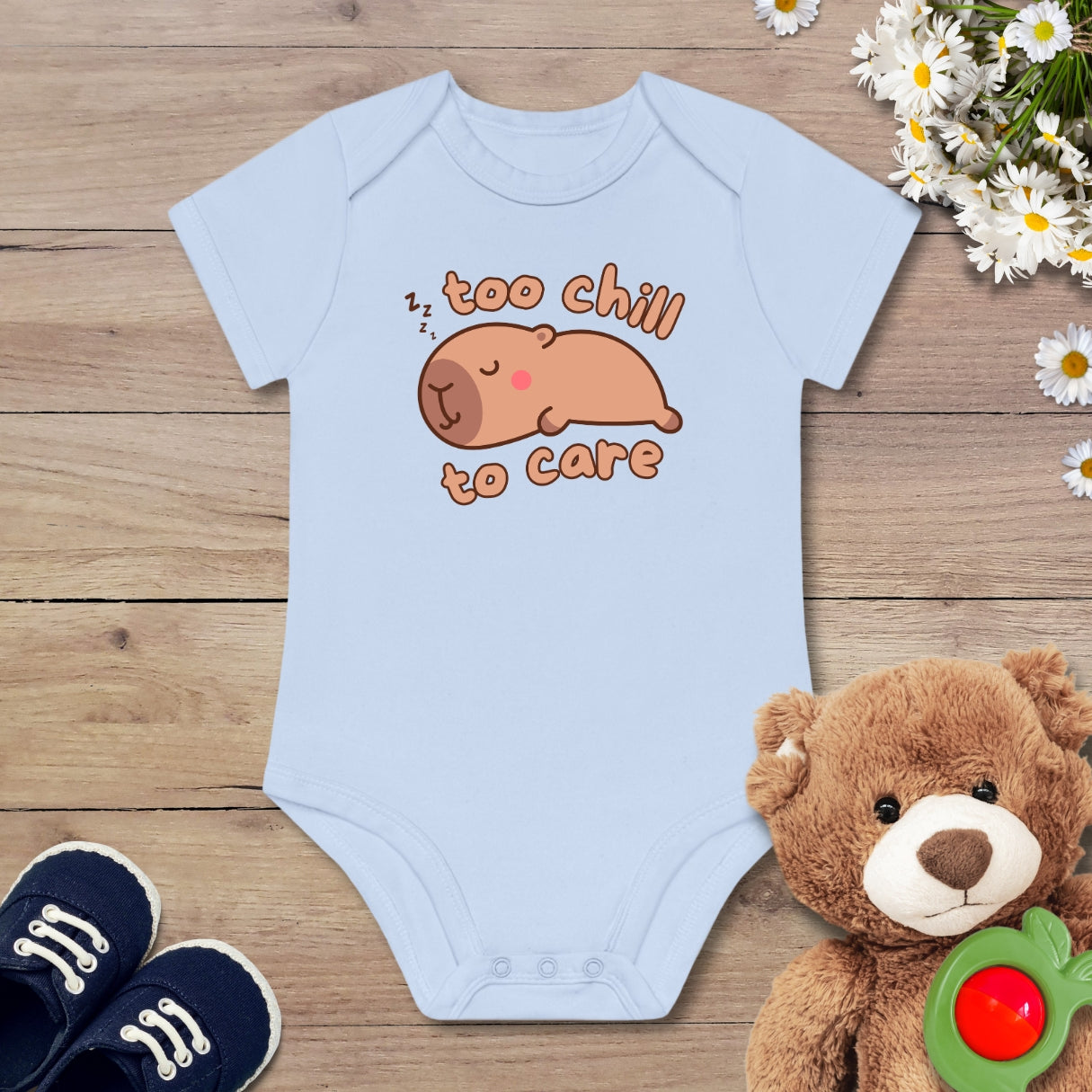 Kawaii schlafendes Capybara Kurzarm Body