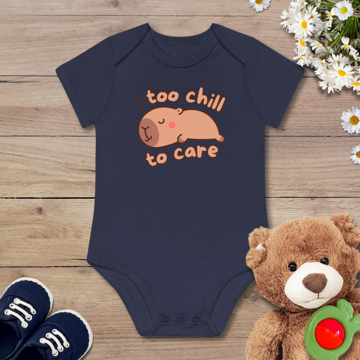 Kawaii schlafendes Capybara Kurzarm Body