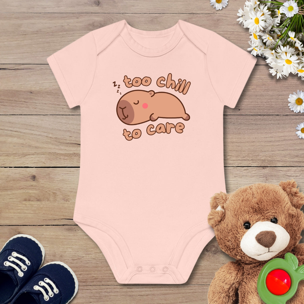 Kawaii schlafendes Capybara Kurzarm Body