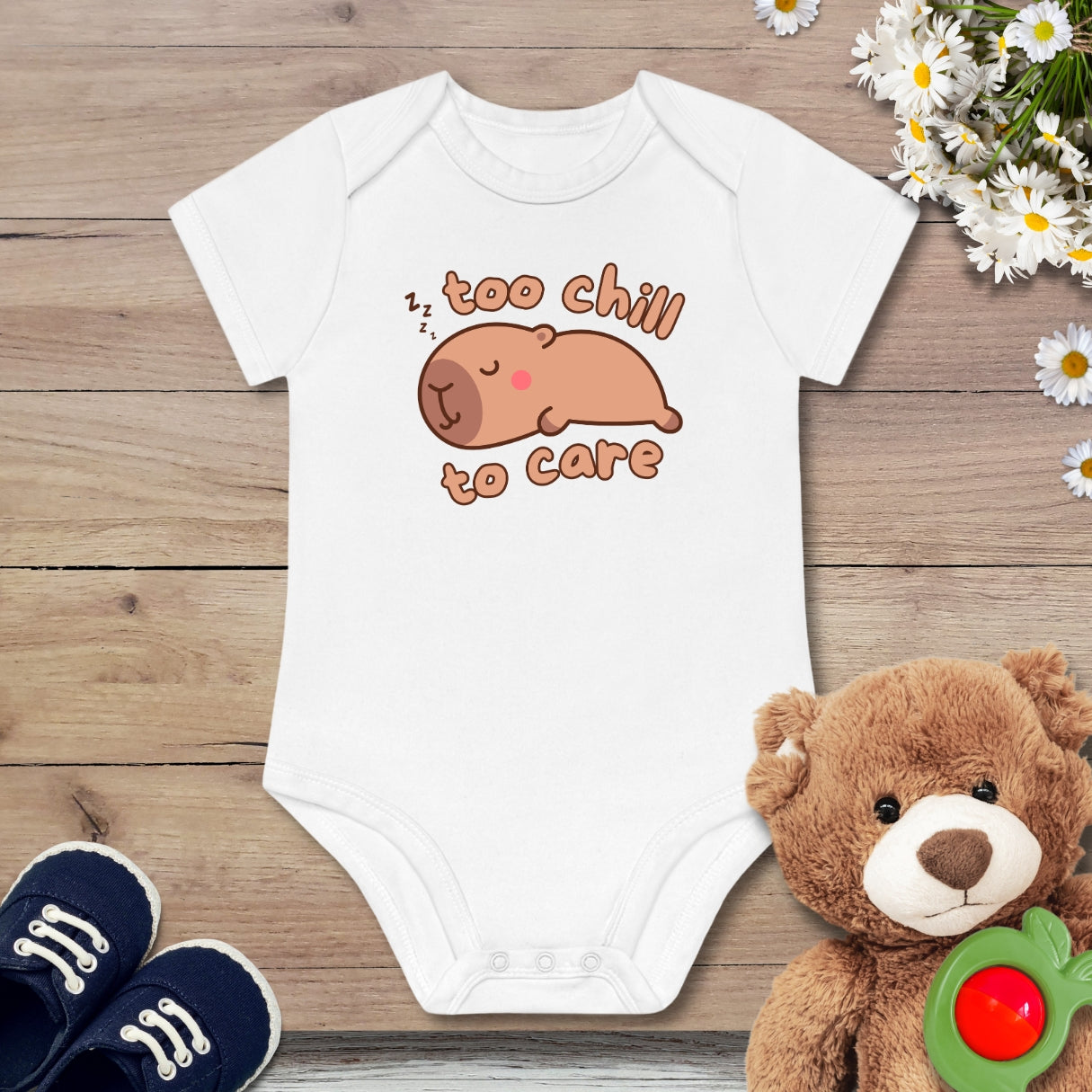 Kawaii schlafendes Capybara Kurzarm Body