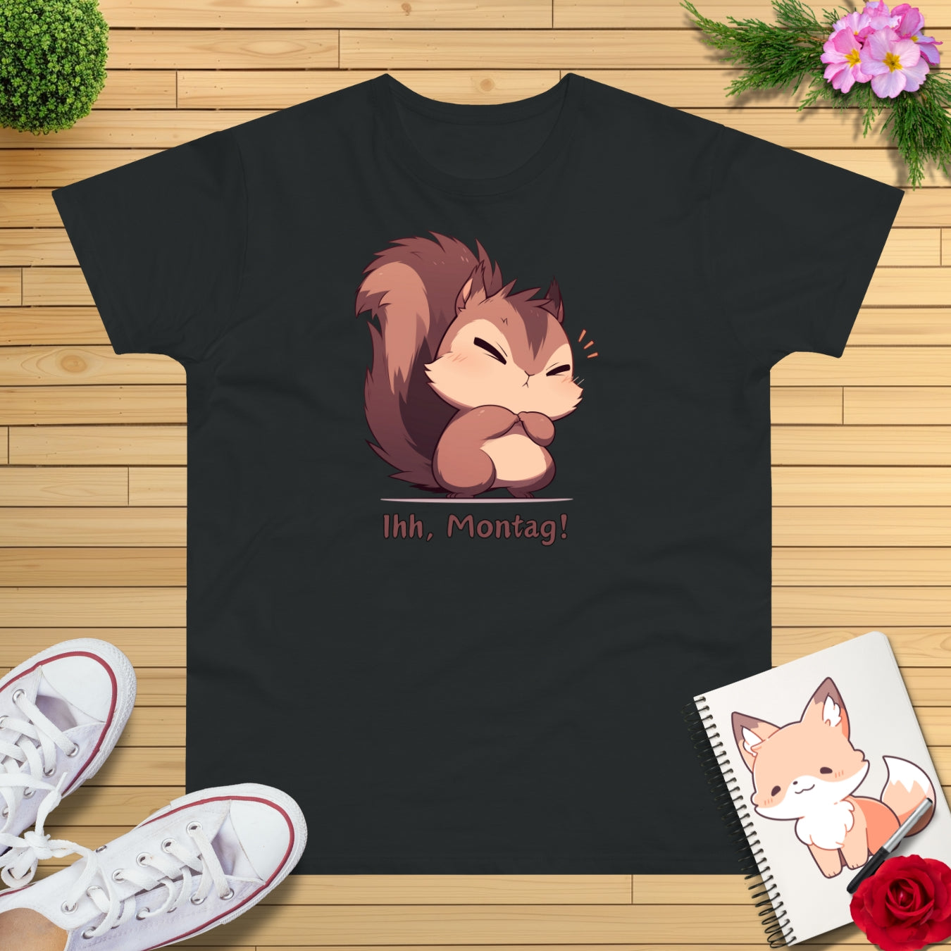 Eichhörnchen "Ihh, Montag!" T-Shirt