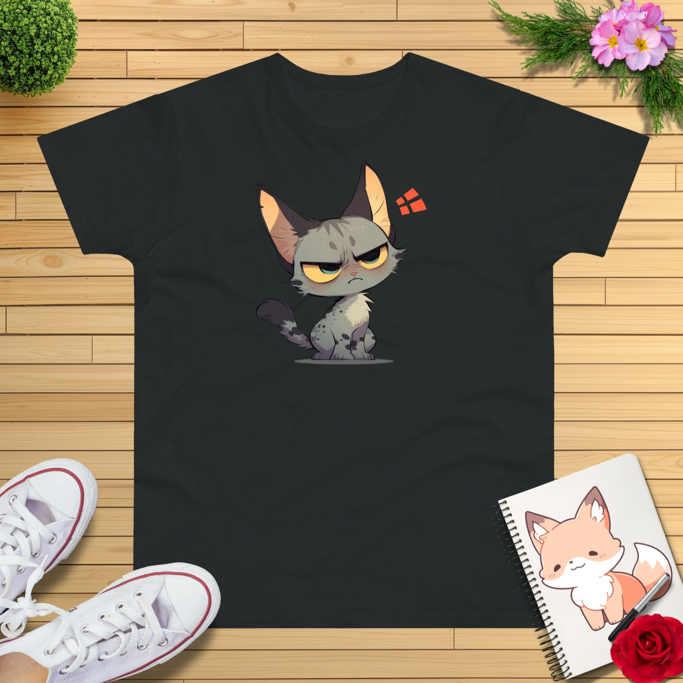Grummel Katze T-Shirt