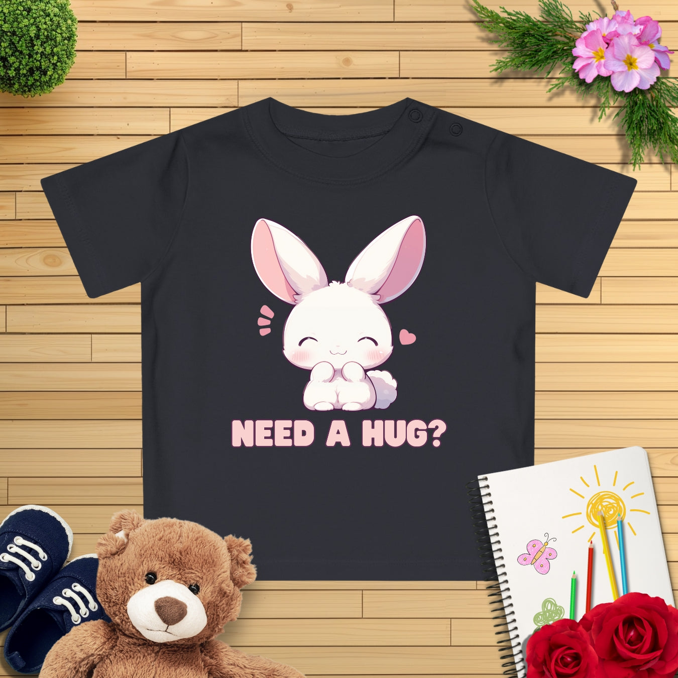 Kawaii Häschen Baby T-Shirt
