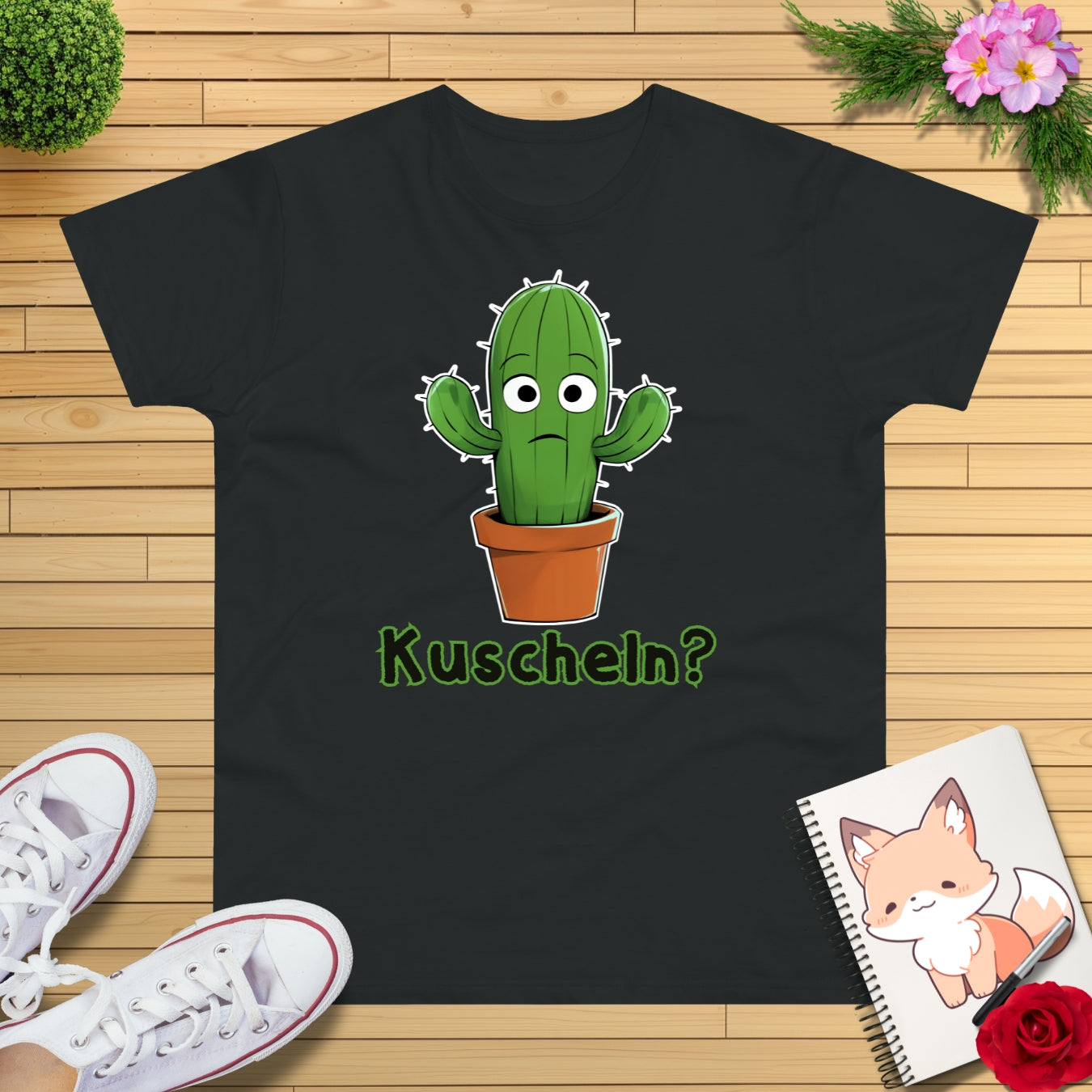 Kuschel Kaktus T-Shirt