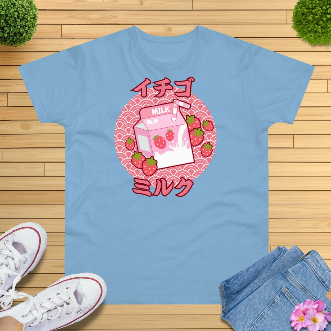Pastell Erdbeermilch T-Shirt
