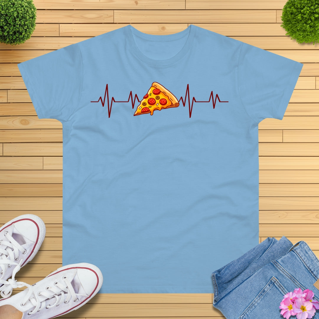 Pizza Herzschlag EKG T-Shirt