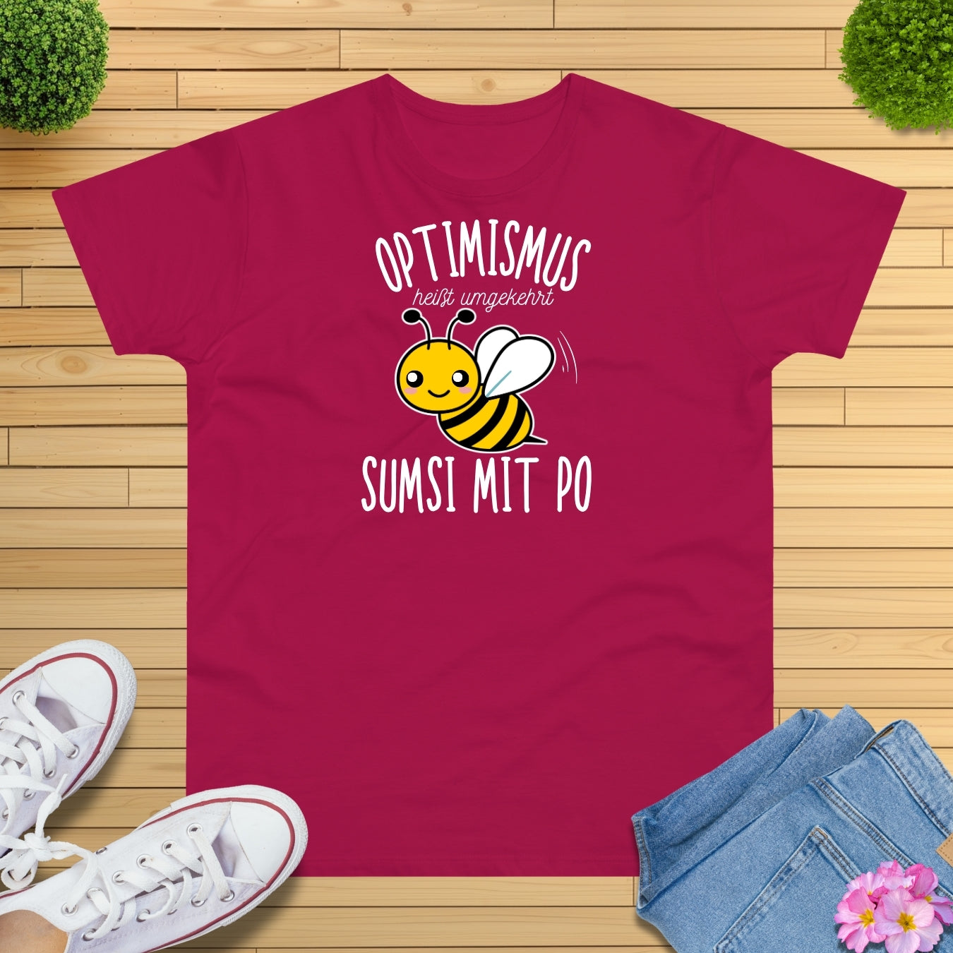Optimismus Bienen T-Shirt