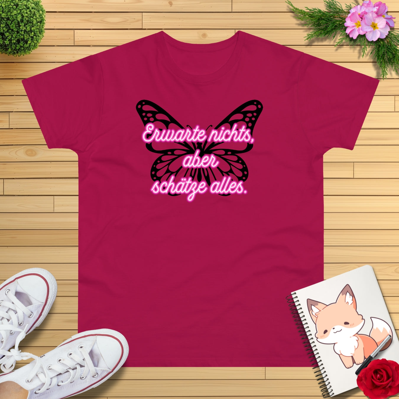Schmetterling pink T-Shirt