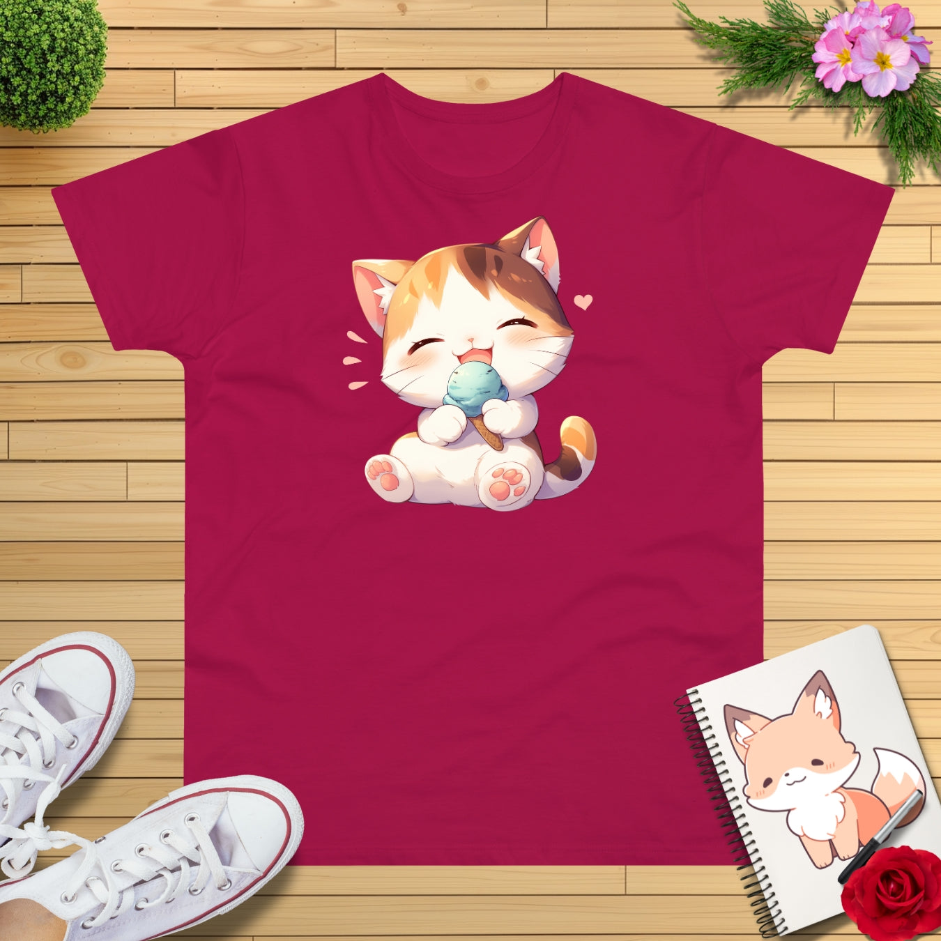 Waffeleis Katze T-Shirt