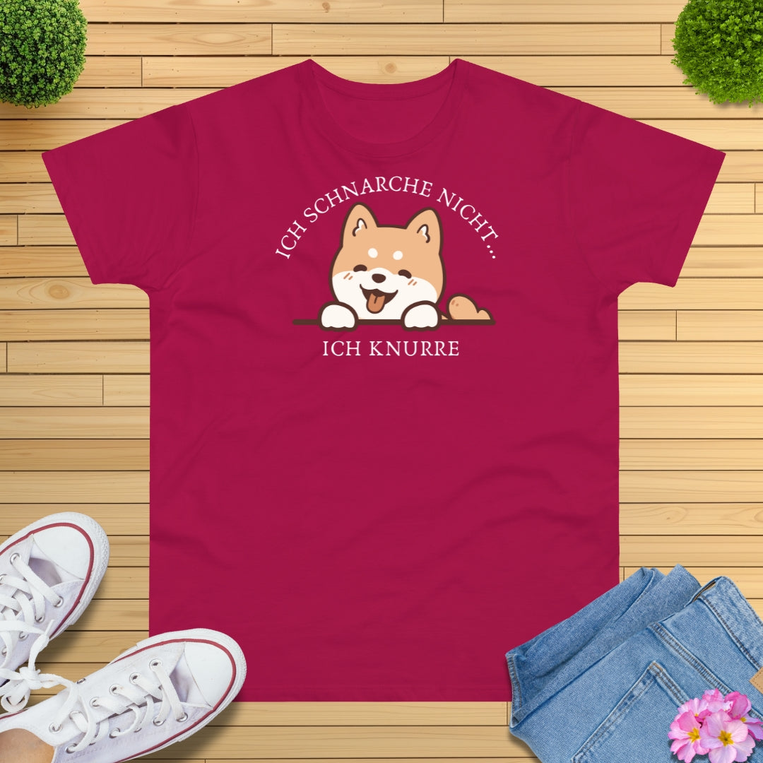Ich schnarche nicht Hund T-Shirt
