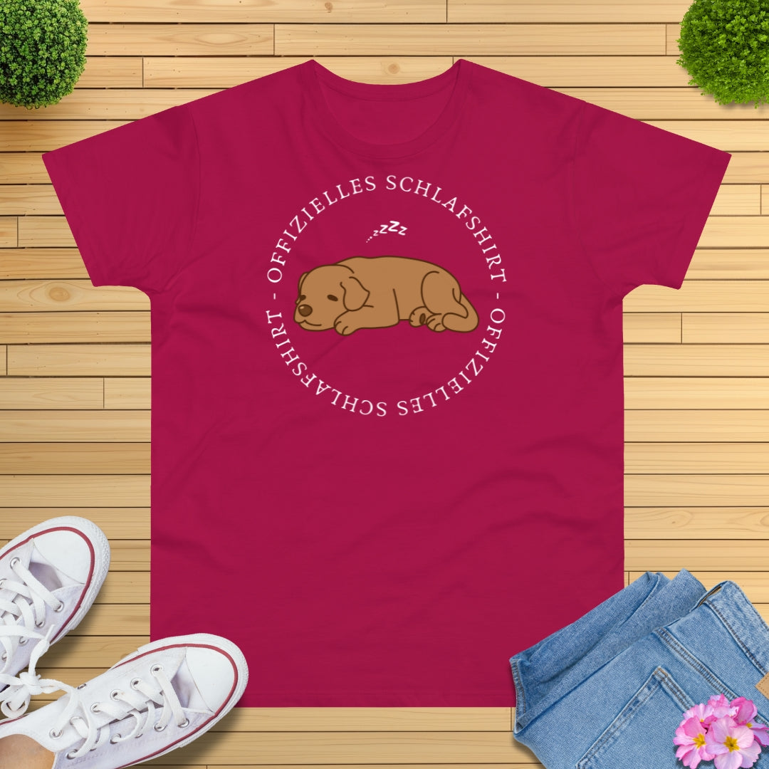 Offizielles Schlafshirt Hund T-Shirt