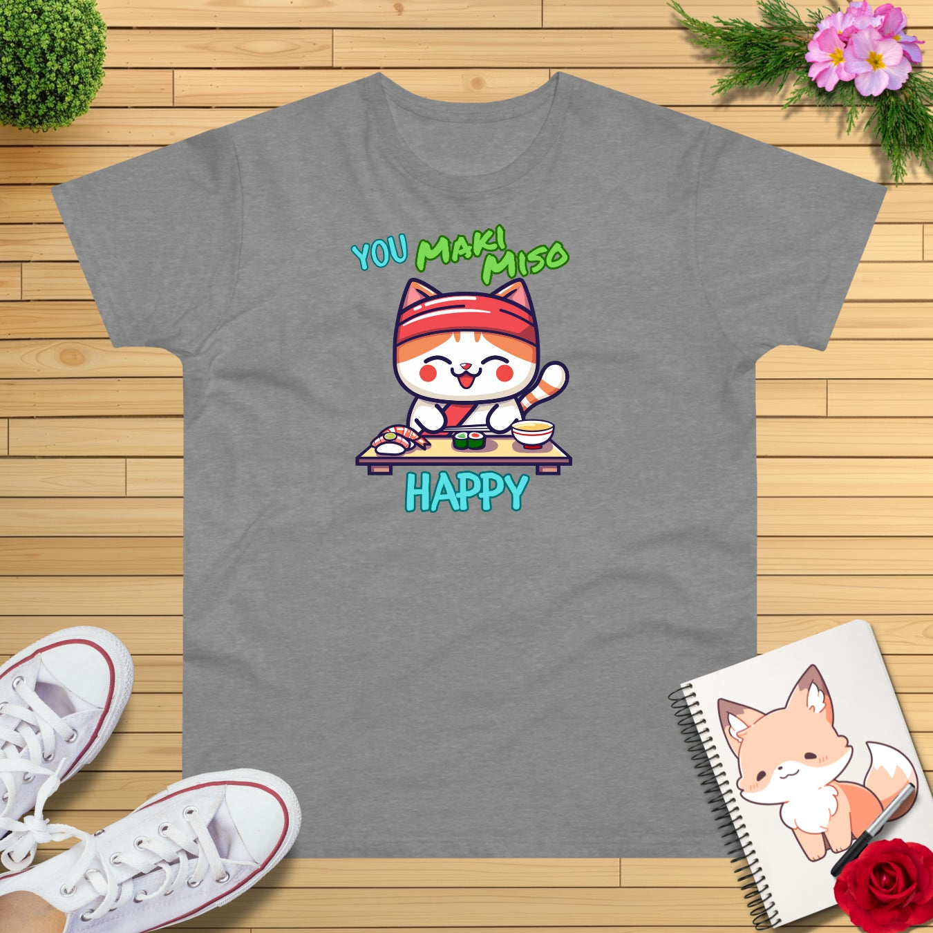 Sushi "YOU MAKI MISO HAPPY" T-Shirt